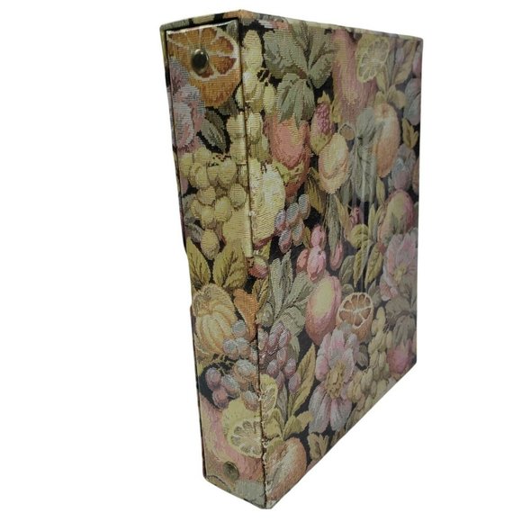 Vintage floral Address Book 3 Ring Binder Dry erase Retro with Dry-Erase Pages - Picture 8 of 8